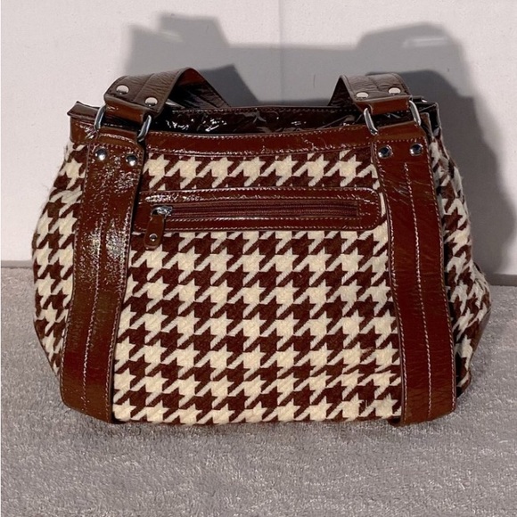 Aldo Brown Houndstooth Purse - Picture 4 of 6